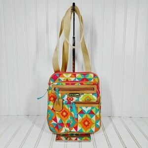 Lily Bloom Crossbody Purse Quinn Geometric Bright Eco Friendly Bag 0440